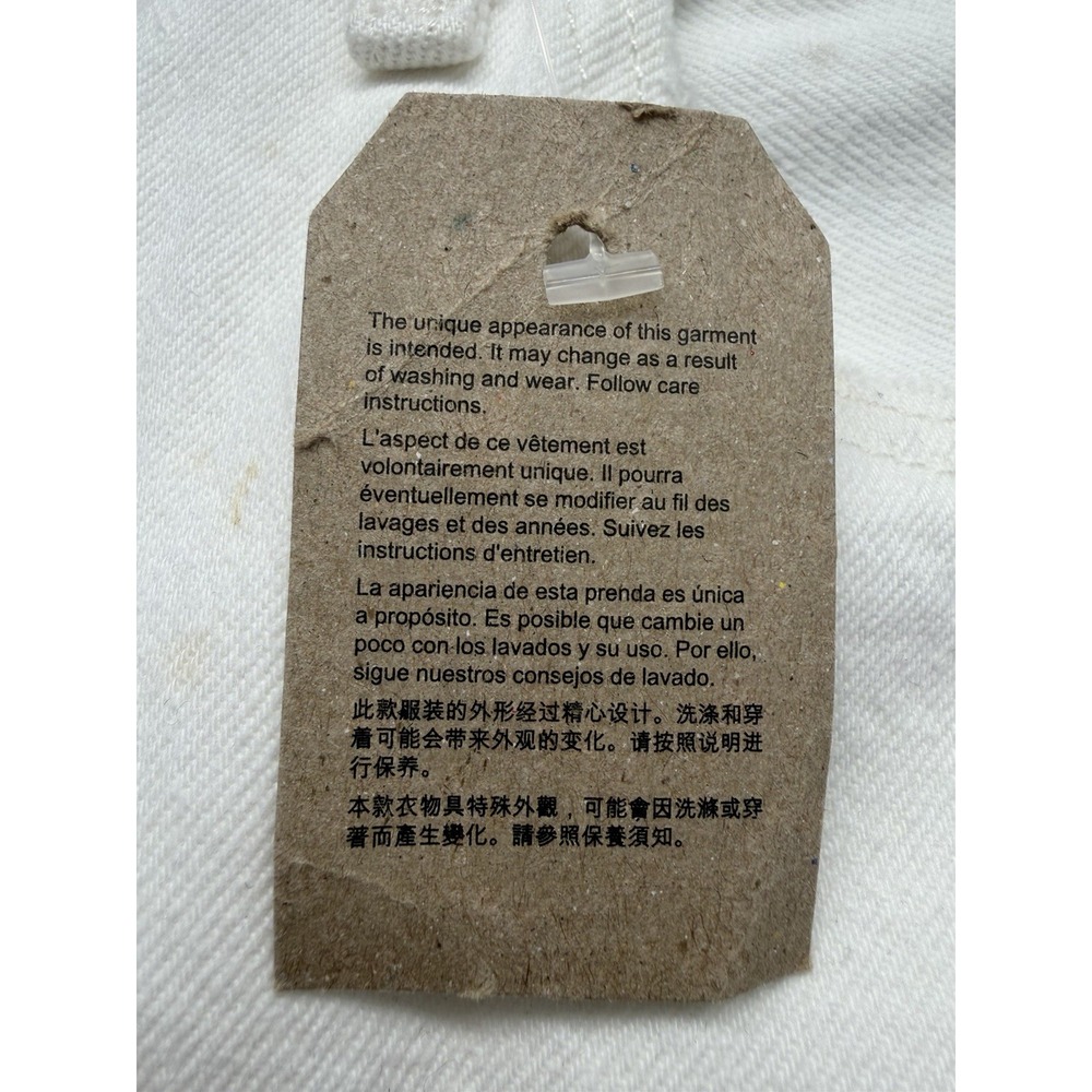Levis 501 Original Fit Jeans Straight Leg Button Fly‎ 100% Cotton 33x30 White - Picture 6 of 12